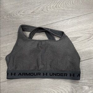 Under Armour Charcoal Racerback Bra